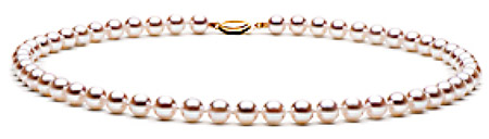 The other important pearl jewelry selection criterion is matching of quality and sizes of pearls in a strand.